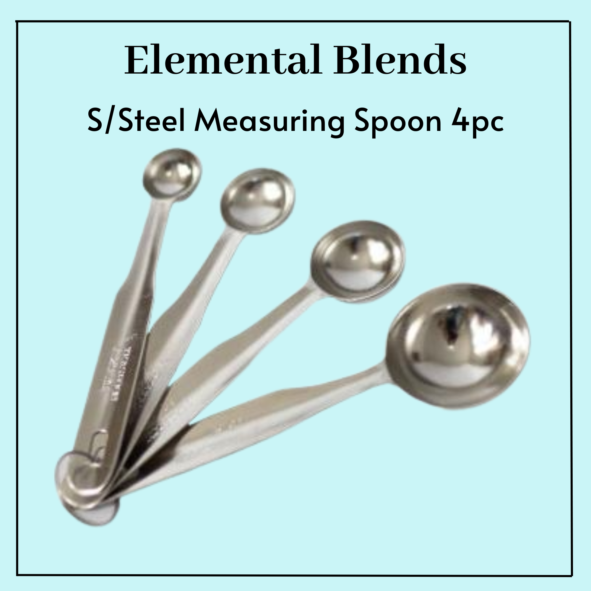 Measuring Spoons S/Steel 4pce